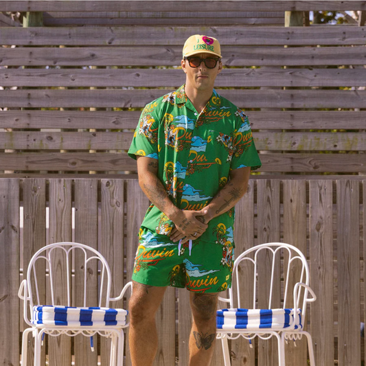 In Clouds Stretch Cabana Shirt