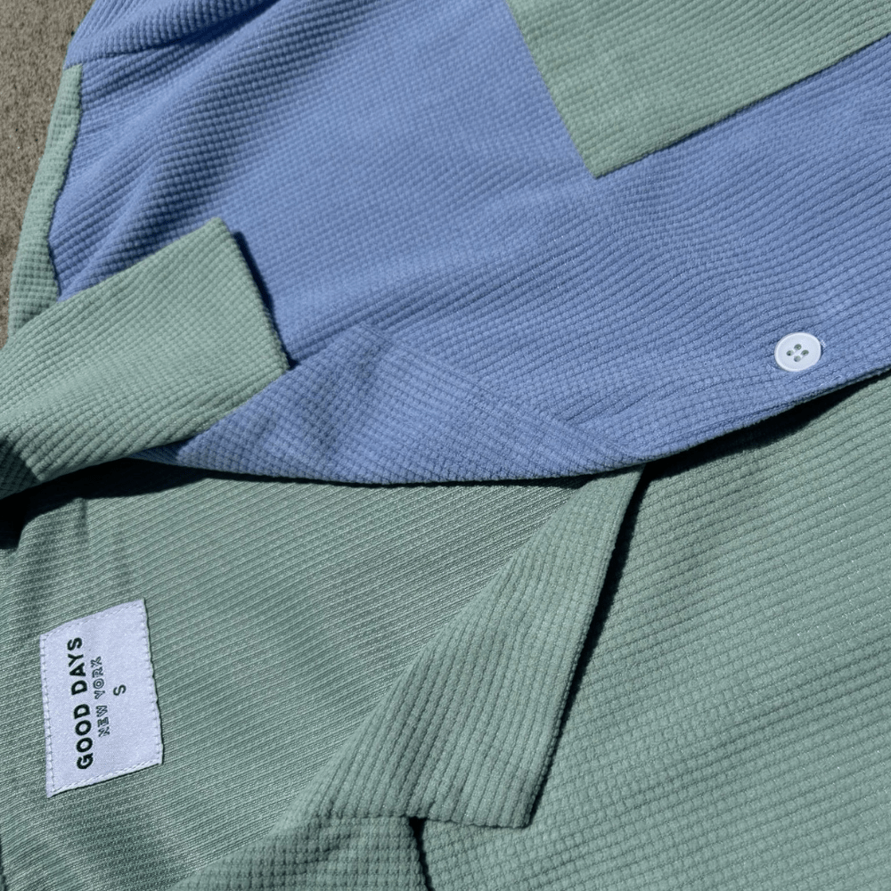 Kas Colorblock Camp Shirt - Red Collar