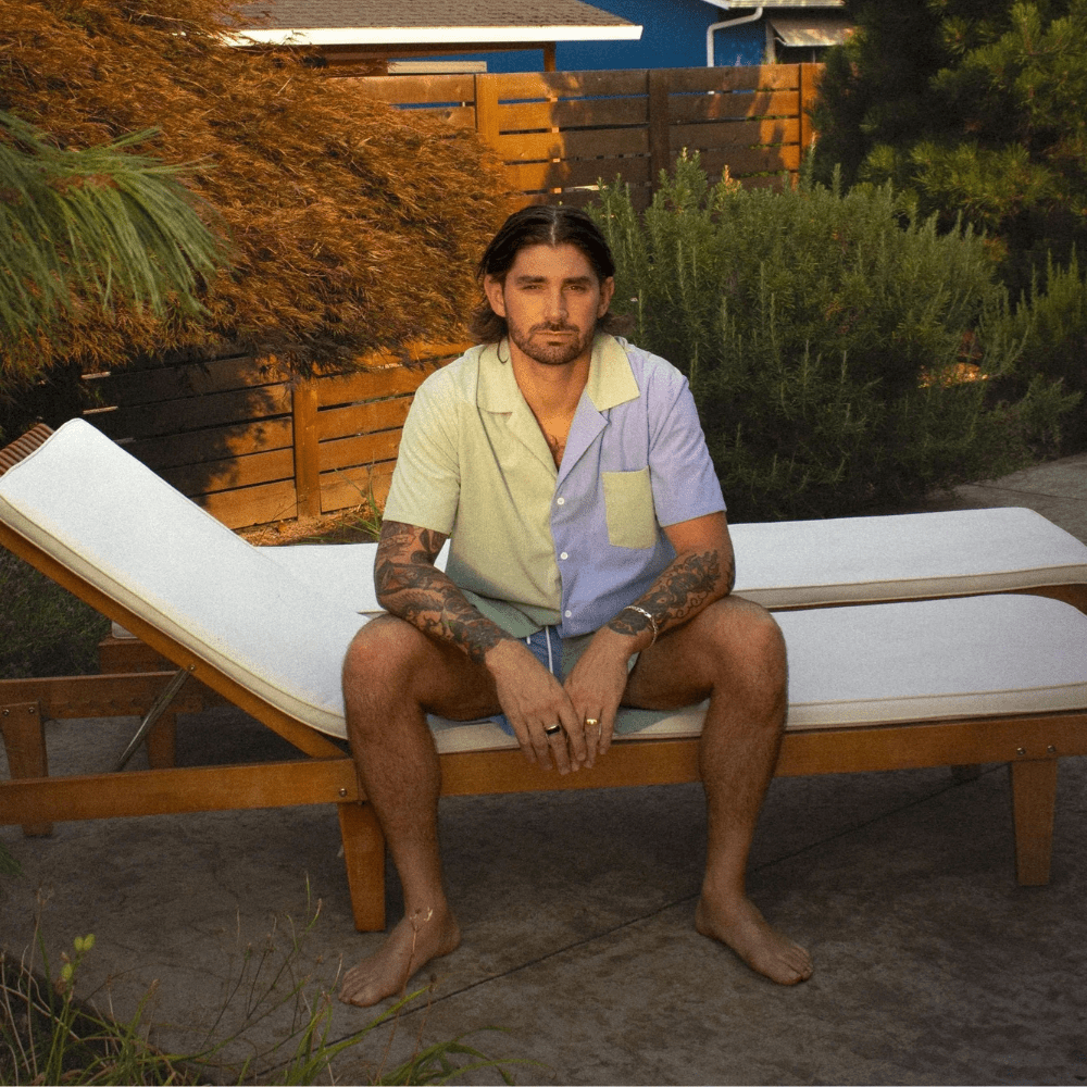 Kas Colorblock Camp Shirt - Red Collar