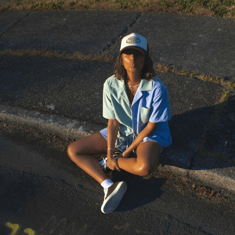 Kas Colorblock Camp Shirt - Red Collar