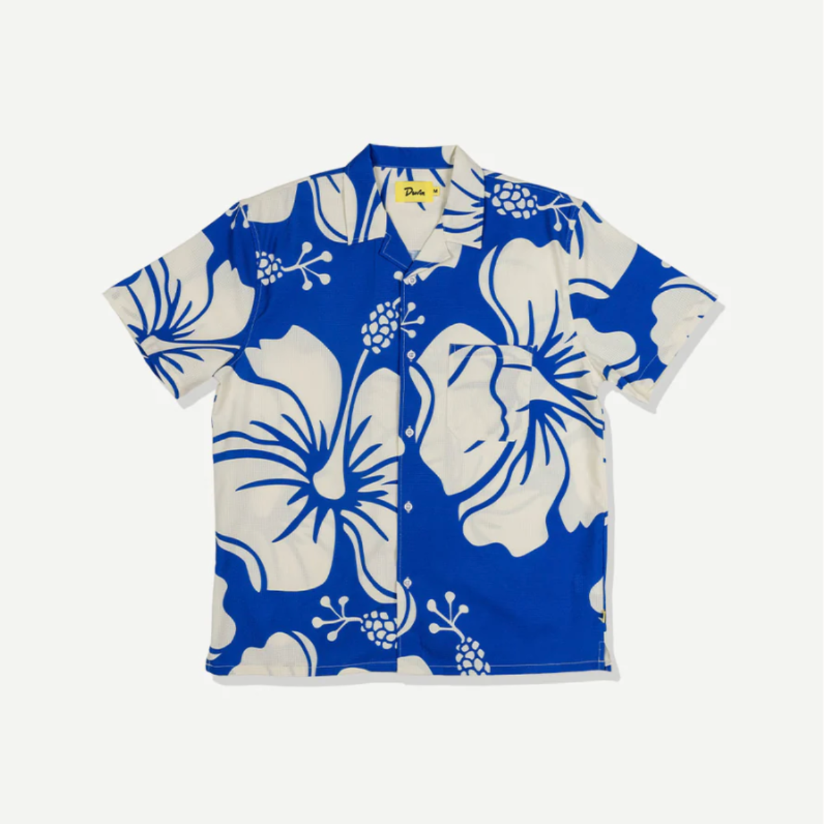 Paradise Leisure Stretch Buttonup | Duvin Design – Red Collar