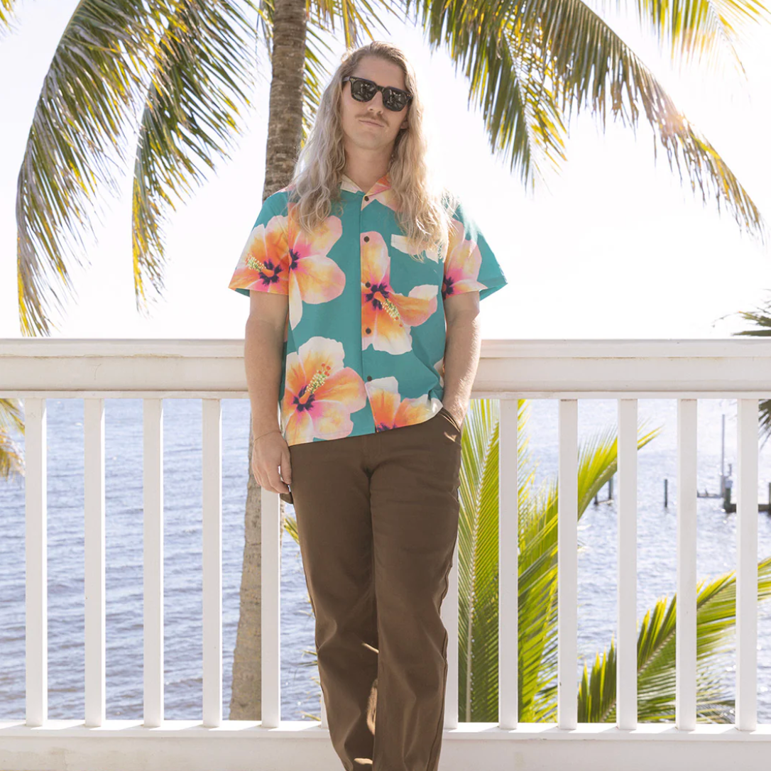 Bloom Stretch Button Up Duvin Design