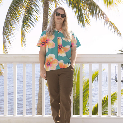 Bloom Stretch Button Up Duvin Design