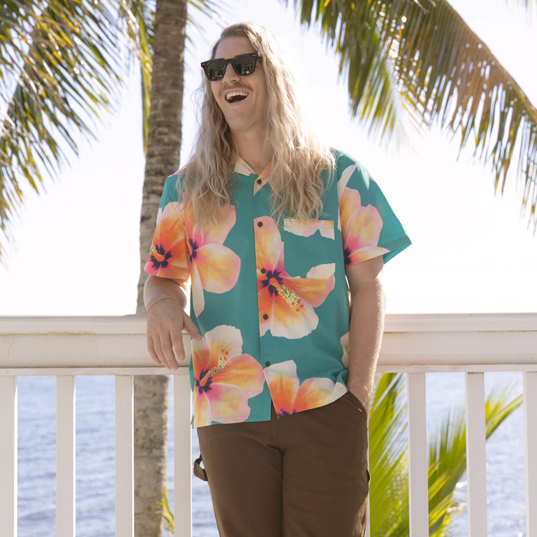 Bloom Stretch Button Up Duvin Design