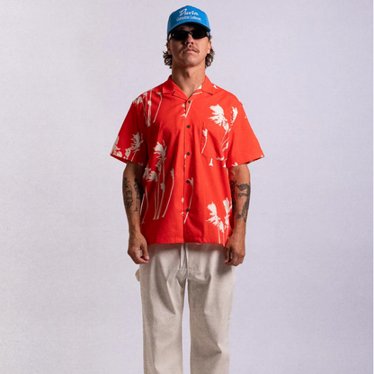 Hurricane Palm Stretch Cabana Shirt