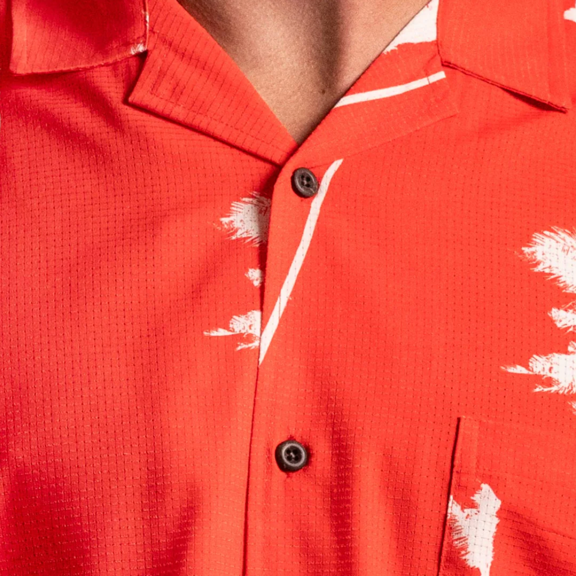 Hurricane Palm Stretch Cabana Shirt