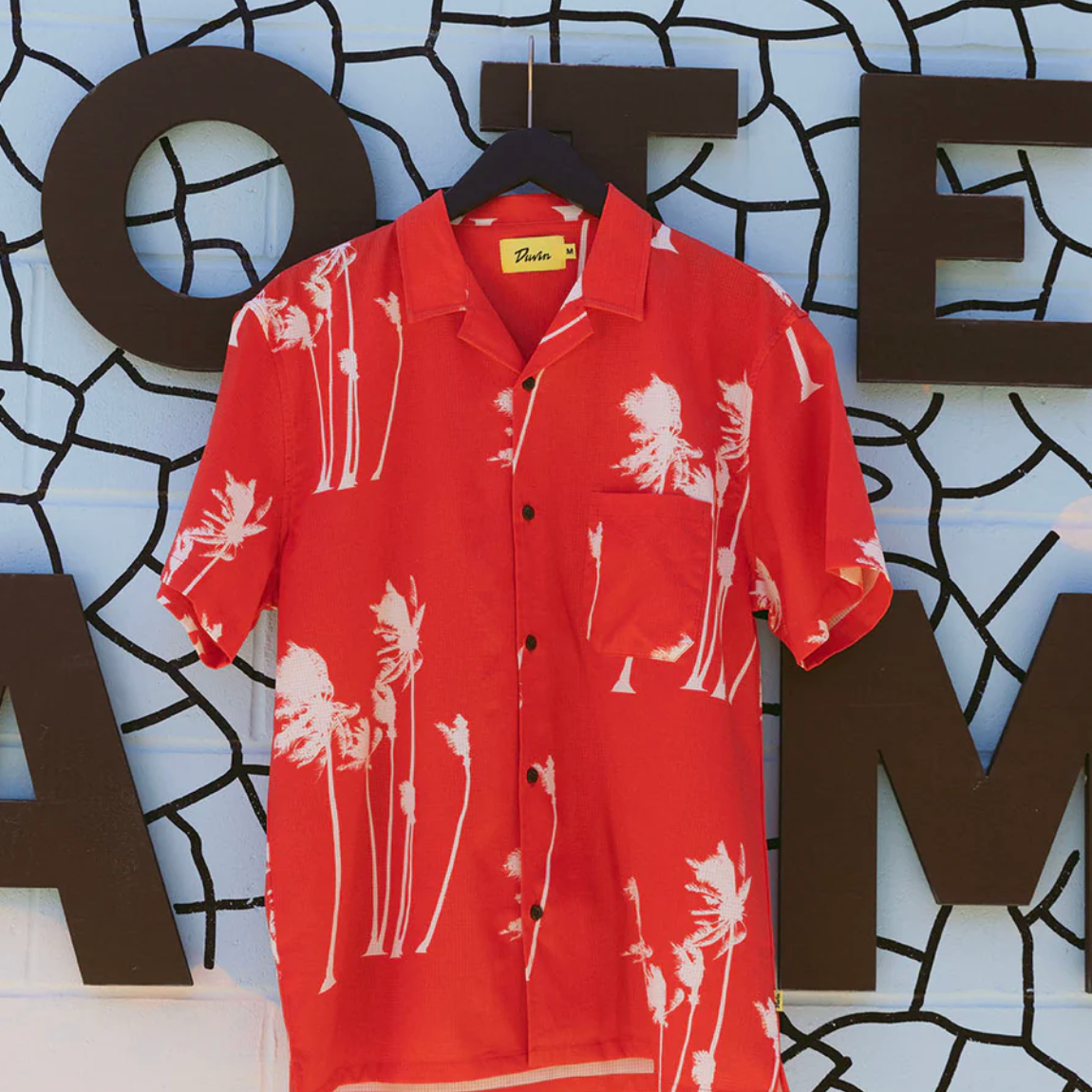 Hurricane Palm Stretch Cabana Shirt