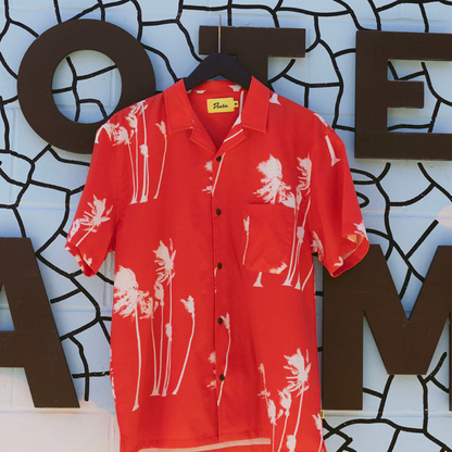 Hurricane Palm Stretch Cabana Shirt
