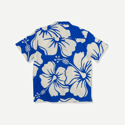 Paradise Leisure Stretch Buttonup Blue