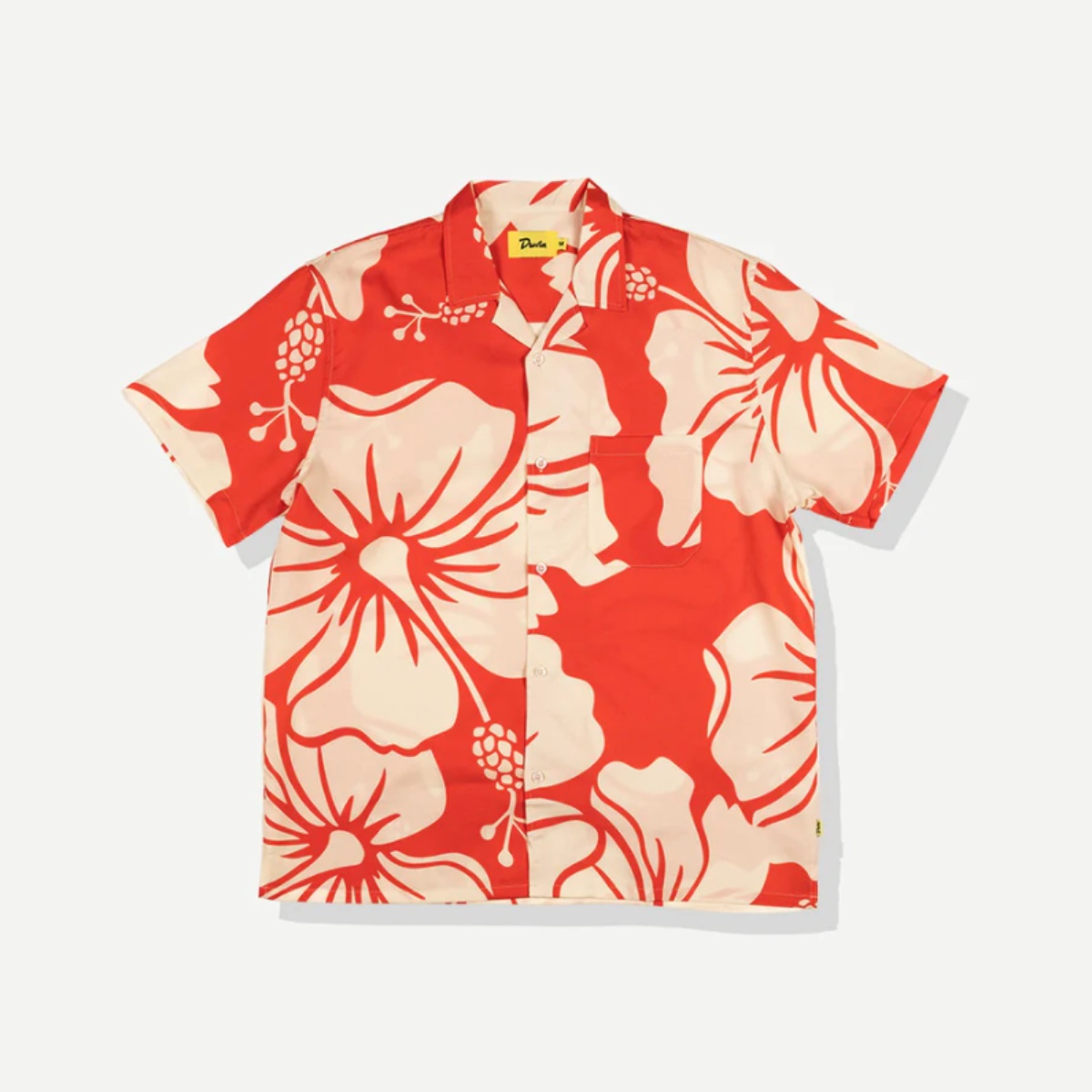 Paradise Leisure Stretch Buttonup Red