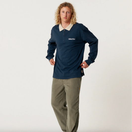 Sun Cured 1/4 Zip Rugby Critical Side Society